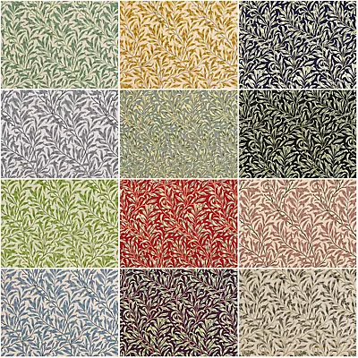 WILLIAM MORRIS WILLOW BOUGH Cotton Fabric Crafts Cushions Dressmaking 12 COLOURS • £1.05