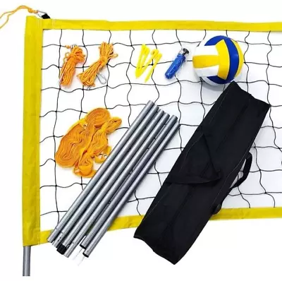 31Ft Volleyball Set: Net Ball Pump Bag For Outdoor/Boundary System New • $59.49