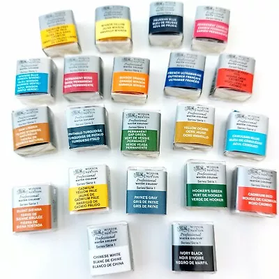 £4.25 • Buy Winsor & Newton Professional Watercolour Half Pans. 21 Colours. Brand New.