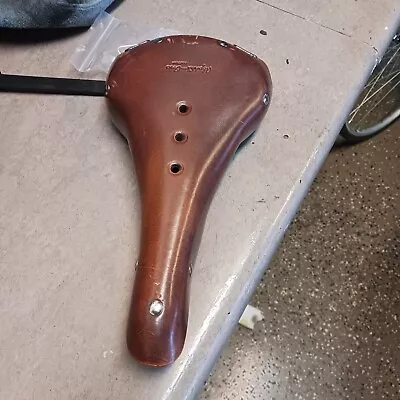 Brown Leather Saddle Bicycle Brooks Type • $25
