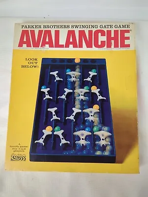 Vintage Parker Brothers Avalanche Game Glass Marbles 1966 • $52