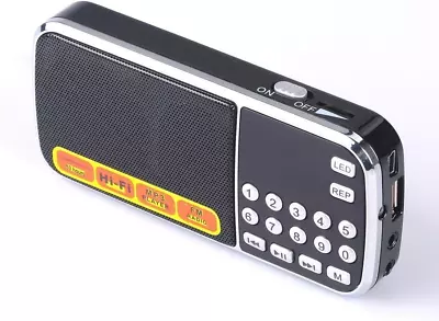 Mfine 088 Mini Speakers Portable Music Player Micro SD/TF USB Disk Speaker FM Ra • $27.49