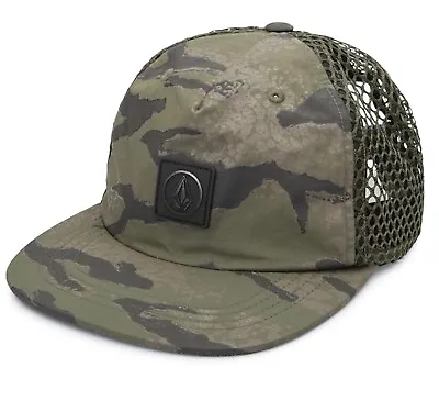 New Volcom Men's Cheese Mesh 5 Panel Unstructured Mens Trucker Hat RHTVLC-112 • $23.90