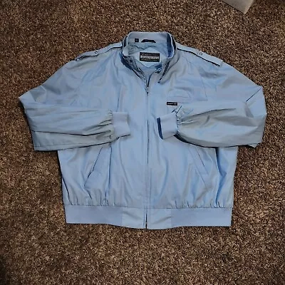 Members Only Iconic Racer Jacket Baby Blue XXL Mens • $35