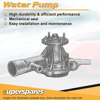 Superspares Water Pump For Toyota T18 TE72 1.8L OHV 8V 3TC 4Cyl Petrol 79-83 • $67.95