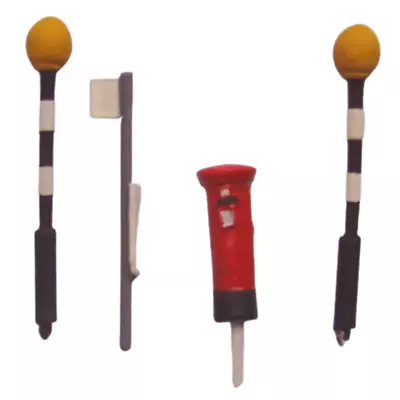 £10.95 • Buy P&D Marsh PDZ37 Painted Belishas, Bus Stop & Postbox - OO Gauge