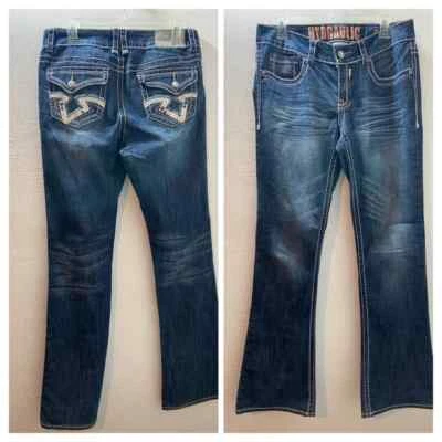 $18 • Buy Women’s Hydraulic Denim Blue Jeans Lola Bootcut Size 11/12