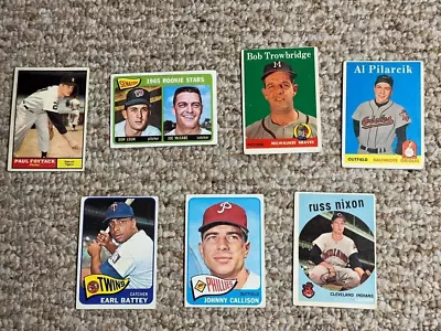 Rare Collection Vintage 1950's And 1960's MLB Baseball Cards INCLUDING ROOKIES • $23