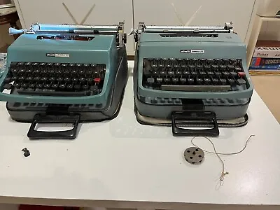 Lot Of Two Typewriters. Olivetti Lettera 32. Spanish Layout. Mexico. Ñ • $199