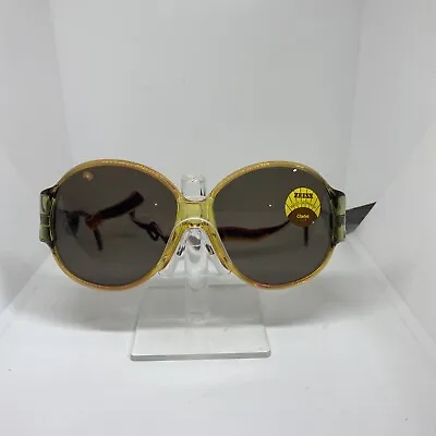 Vintage Zeiss 675 8056 Tri-Color Oversized Sunglasses Frame 62-16-125 W/strap • $49.99