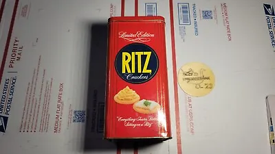 Vintage 1986 Ritz Cracker Tin Container Storage Display Limited Edition Nabisco • $19.99