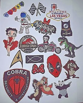 £2.79 • Buy Embroidered Iron On Sew On Patches Badges Transfers - Fancy Dress Brand New