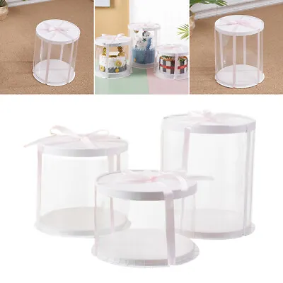 Clear Cake Box Candy Gift Box Food Packaging Box ForBirthday Wedding Baby Shower • £6.94