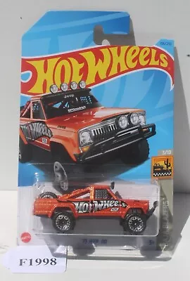 Hot Wheels Baja Blazers Orange 73 Jeep J10 3/10 Bad Card FNQHotwheels F1998 • $4.36