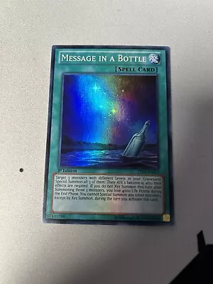 Message In A Bottle ZTIN-EN015 / SUPER RARE / MINT! / 1ST EDITION / YU-GI-OH • $2.17