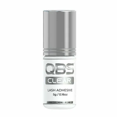 QBS Clear Eyelash Extension Glue 5g For Classic And Russian Volume Lashes • £7.99