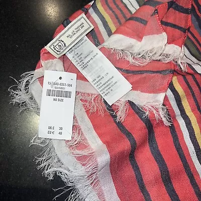 ABERCROMBIE & FITCH Scarf  Stripes Lightweight One Size 80” X 30”  NEW • $1.88