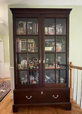 Stickley Colonial Williamsburg Cherry 2 Door Bookcase • $3995