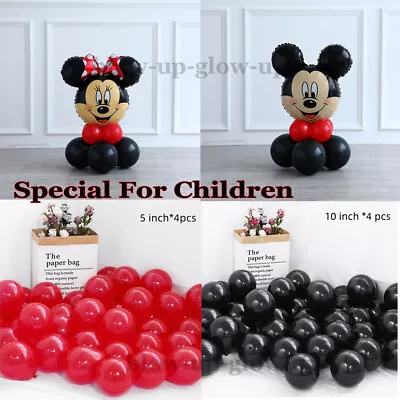 25  Mickey/Minnie Mouse Foil Balloons Kids 1st Happy Birthday Party Fun Baloons • £3.49