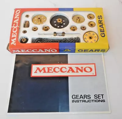 Meccano Boxed Gears Set With Instruction Book • £24.99