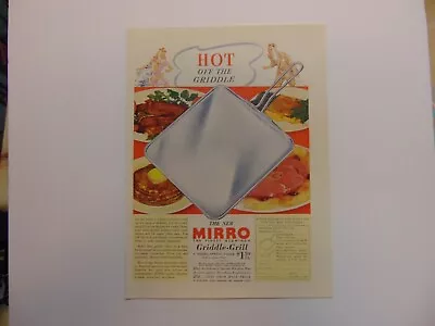 1938 MIRRO GRIDDLE-GRILL Art Print Ad • $6