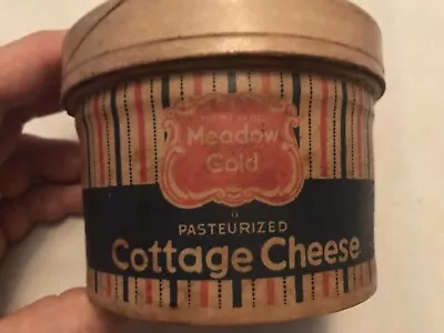 MEADOW GOLD Vintage Cottage Cheese Waxed Box • $18.95