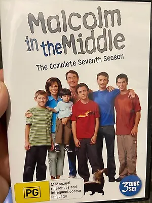 Malcolm In The Middle Season 7 Region 4 DVD (3 Discs) Comedy Tv Series • $14.48