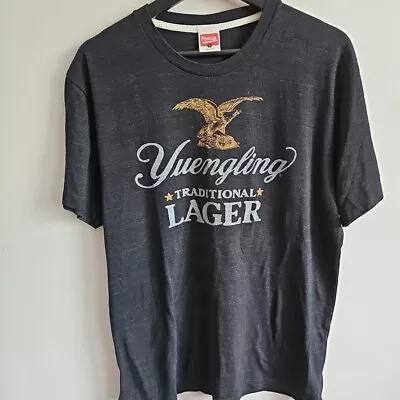 Yuengling Traditional Lager Heathered Black Size Large Made In USA Short Sleeve • $17