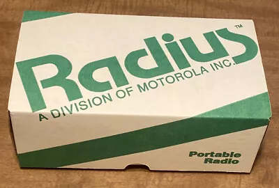 Radius Motorola Inc. Portable Radio Vintage Original Box ONLY • $40