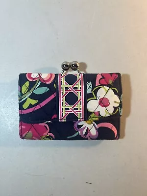 Vera Bradley Small Kisslock Wallet Clutch Coin Purse • $14.99