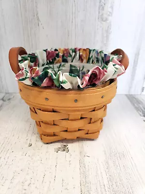 VINTAGE  Longaberger 1997 Thyme Booking Basket Liner & Protector • $26.99