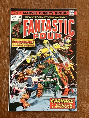 $19.99 • Buy Fantastic Four #157 VFNM 1975 Dr. Doom Silver Surfer Cover