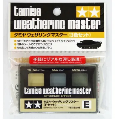 Tamiya Weathering Master Set E - Yellow Grey And Green #87098 Tamiya • £9.99