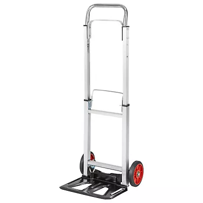 Folding Hand Truck Aluminum Dolly Cart W/ All-Terrain Wheels & Telescopic Handle • $59.99