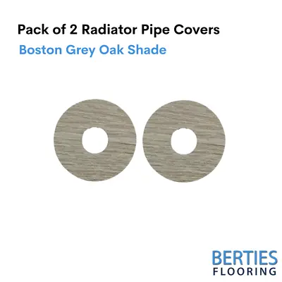 Radiator Pipe Covers Self-Stick Rose Laminate Covers Pack Of 2 Boston Grey Oak • £9.95