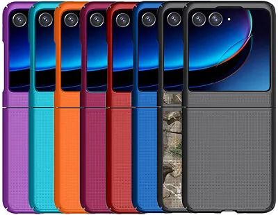 Grid Textured Hard Case Slim Phone Cover For Motorola RAZR Plus (2023) RAZR+ • $14.95