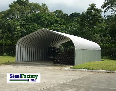 Steel Residential Carport 16x20x12 Pitched Roof ATV Motorcycle Cover Building • $4950