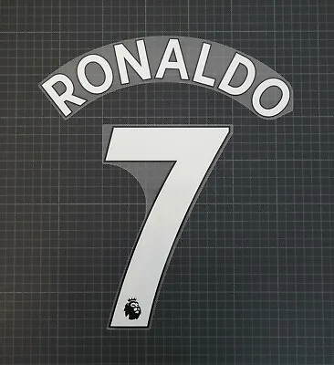 Official Avery Dennison RONALDO #7 2017-2023 Premier League Nameset White • £16.20