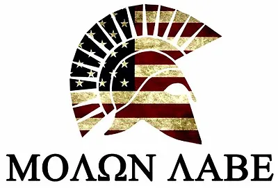 Molon Labe Sticker Decal Greek Come And Take Them 300  (Molon 4  Flag) • $4.99