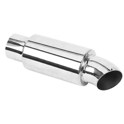 2.5 Inch Inlet Outlet Car Dump Muffler Exhaust Pipe Tip Sound Tuning Silencer AU • $37.49