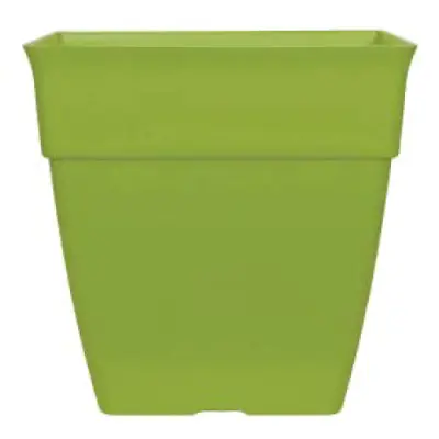 Green Large Plant Pots 26 Litre Tall Square Plastic Planters Outdoor Garden Tree • £9.99