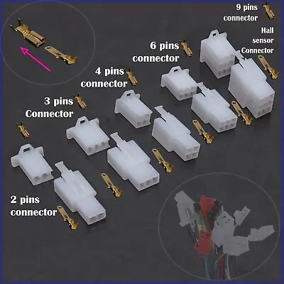 Scooter Controller Wire Connector Hall Sensor 4Pairs Male Female 2P 3P 4P 6P 9P • $9.99
