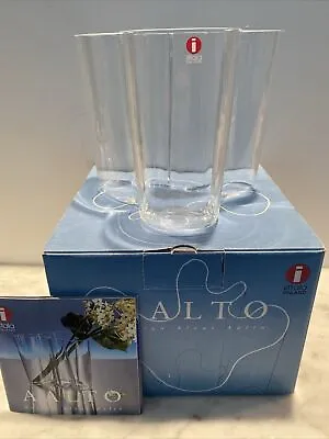 NEW IITTALA Aalto Clear Maljakko Vase Bowl Finland MCM Organic Signed Hygge NIB • $120