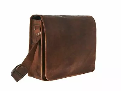 Leather Vintage Shoulder Purse Brown Handbag Messenger Women Laptop Coach Bag • $47.50