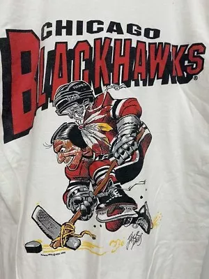 Chicago Blackhawks NHL Vintage Hockey T-Shirt Unisex Men Women S-3XL • $17.09