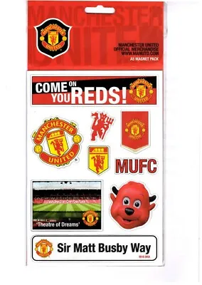 Man U Manchester United Football Club A5 Magnetic Sticker Pack • £5.95