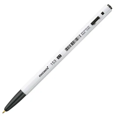 Monami 153 Stick Ball Point Pen 1.0mm 1dozen 12pcs Blue Ink • $15.68