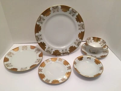 $129 • Buy Vintage Celebration By MEISSMEN Fine China BAVARIA GERMANY 6 Pc Place Setting