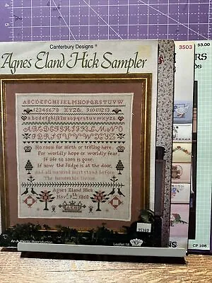 Vintage Lot Of 4 Counted Cross Stitch Patterns Sampler Borders • $12.99