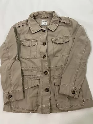 Old Navy Button Up Jacket Women’s Mediun Beige Pocket De Segunda Mano • $7